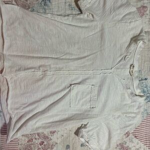 White Short Sleeve light weight Top